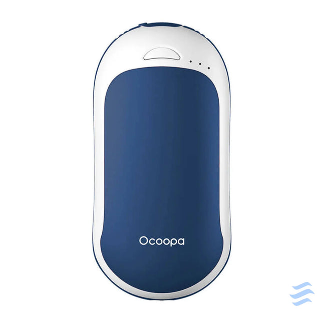 Ocoopa HotPal PD 5000 mAh hand warmer with powerbank function USB C white blue Hand warmers