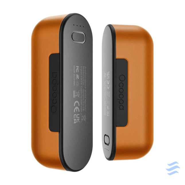 Ocoopa UT2s 2x5000 mAh hand warmer with powerbank function USB C orange Hand warmers