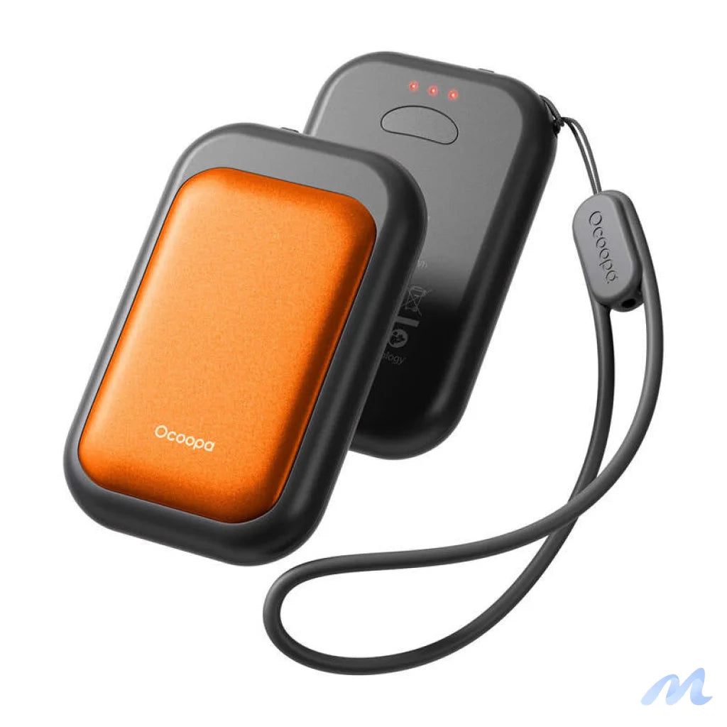 Ocoopa UT4 Young 2x2500 mAh hand warmer, USB-C, black and orange