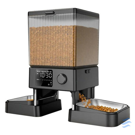 Oneisall dual automatic pet food dispenser without WIFI Bowls