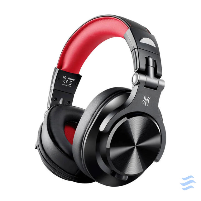 Oneodio A71 Wired Headphones (Black and Red) Wired