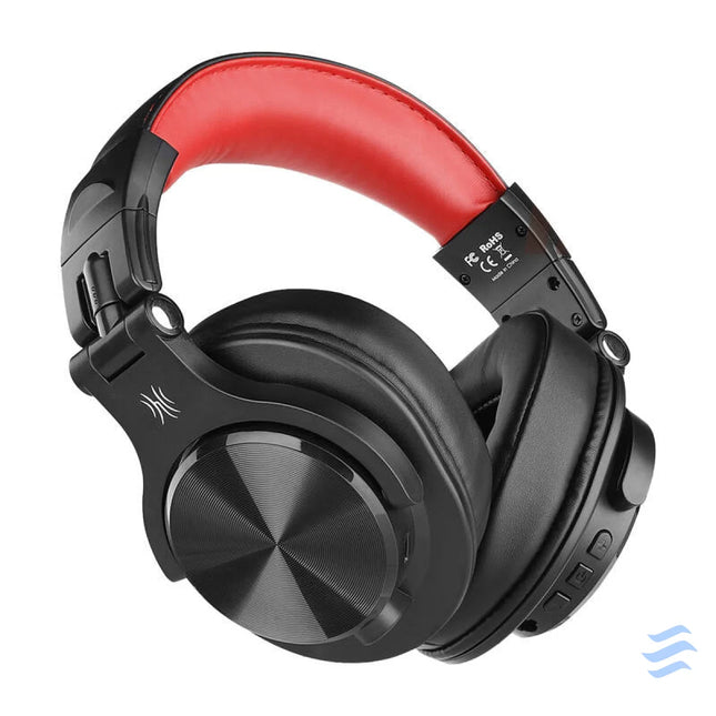 Oneodio Fusion A70 Wireless Headphones (Black and Red) Over ear