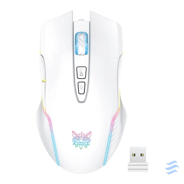 Onikuma CW905 White Wireless Gaming Mouse Wireless