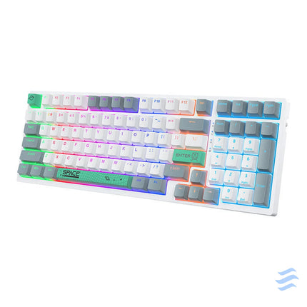 ONIKUMA G38 98 Keys USB Wired Mechanical Keyboard White Mice keyboards