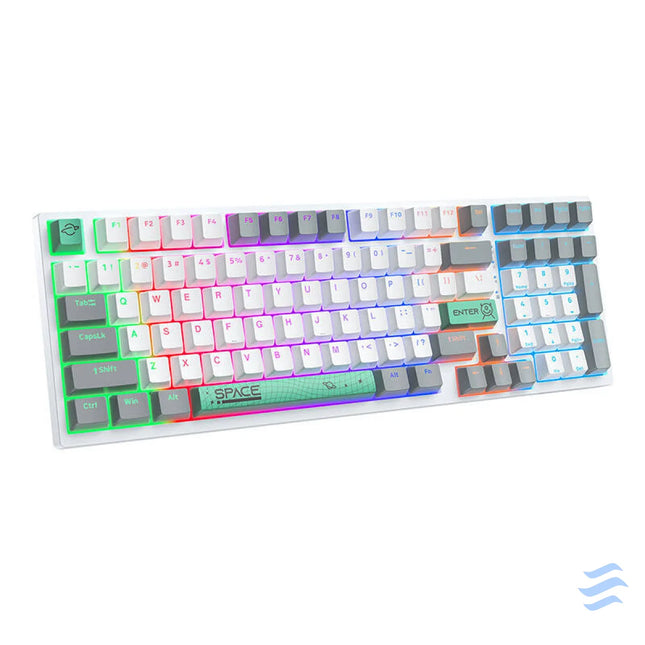 ONIKUMA G38 98 Keys USB Wired Mechanical Keyboard White Mice keyboards