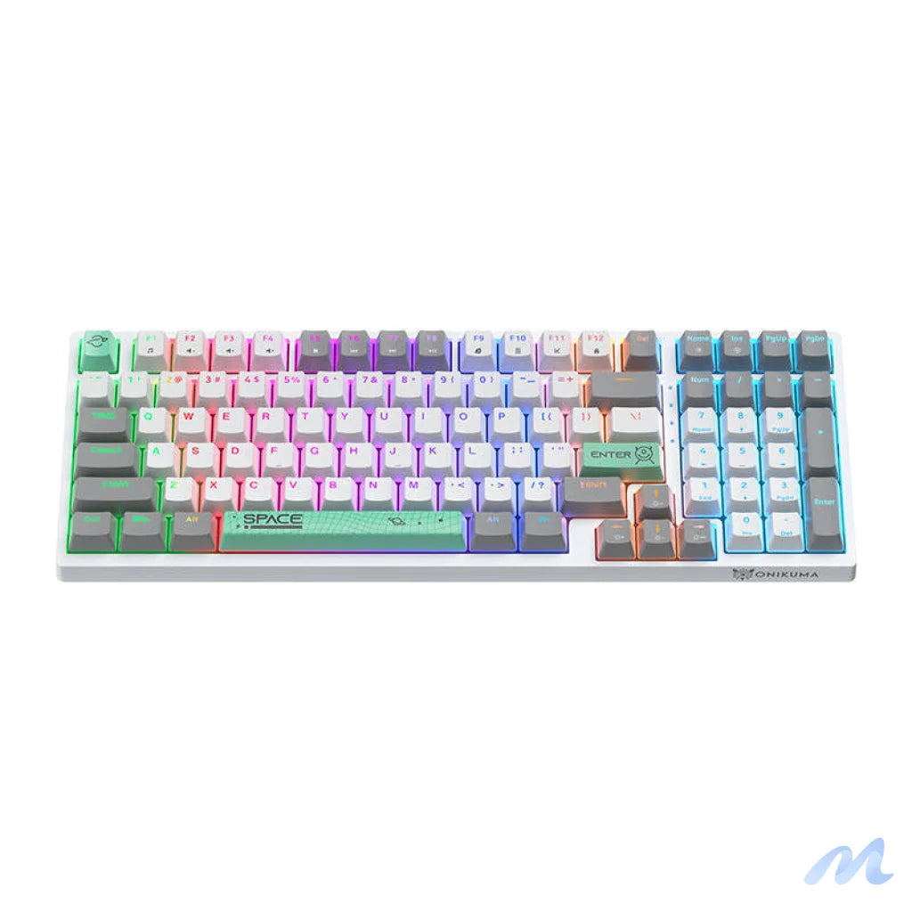 ONIKUMA G38 Wired Keyboard (98 keys) White (QWERTY)