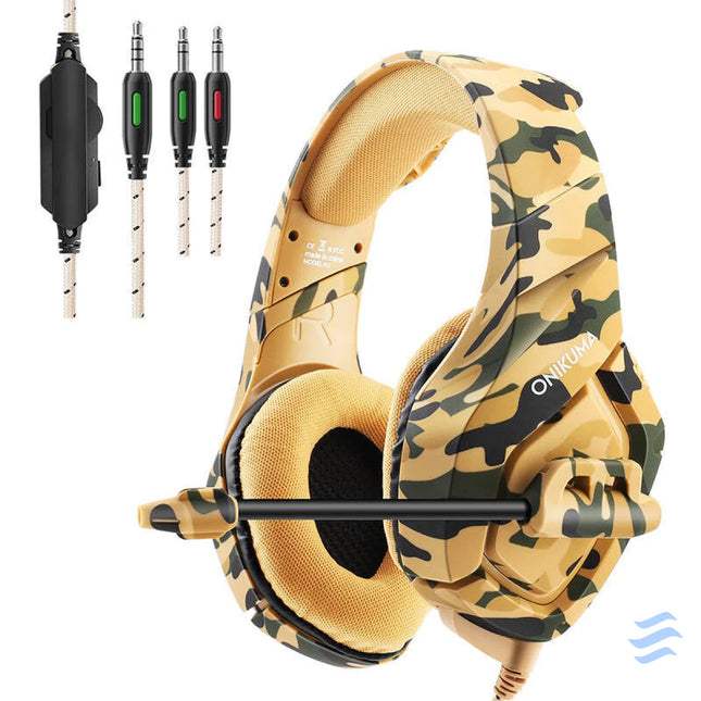 ONIKUMA K1 B Gaming headset (Yellow) Wired