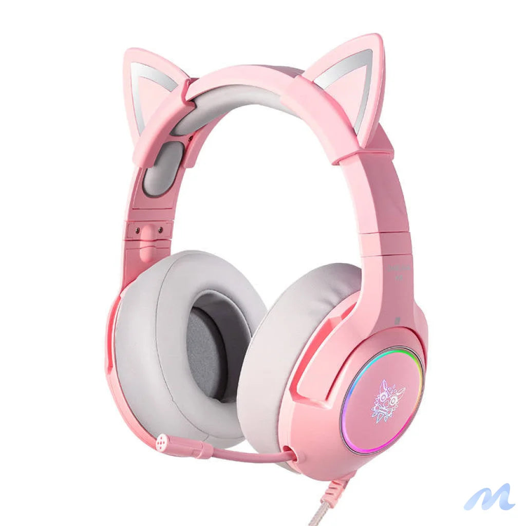 ONIKUMA K9 Pink RGB Gaming Headphones