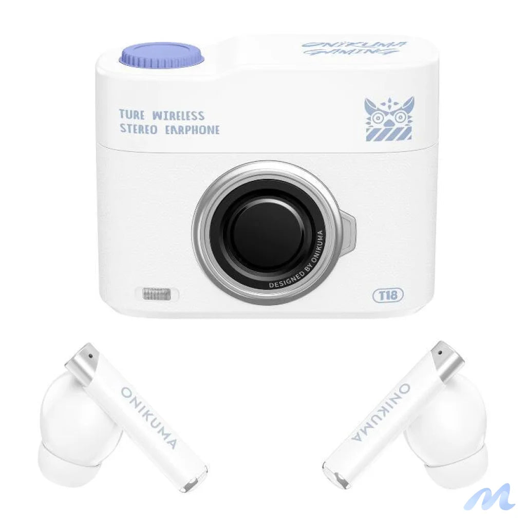 ONIKUMA T18 Bluetooth In-Ear Earphones White