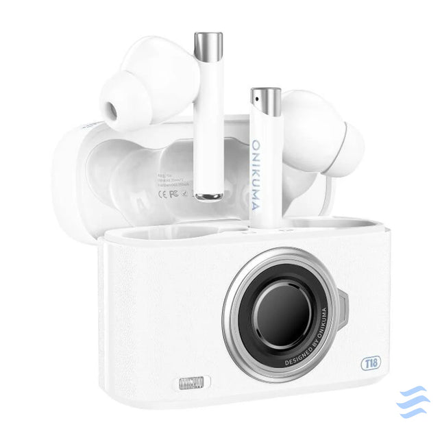 ONIKUMA T18 Bluetooth In Ear Earphones White TWS