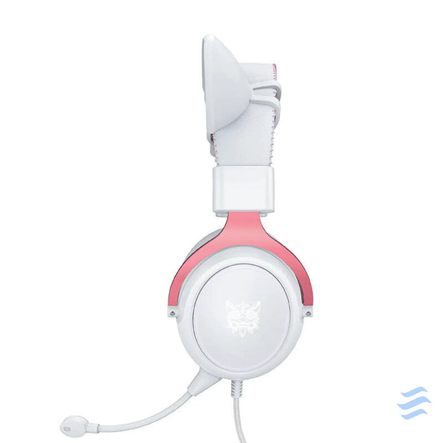 ONIKUMA X10 White/Pink/Cat Ears Gaming Headphones Wired