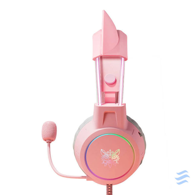 ONIKUMA X15Pro Gaming Headphones Pink/Cat Ears Wired