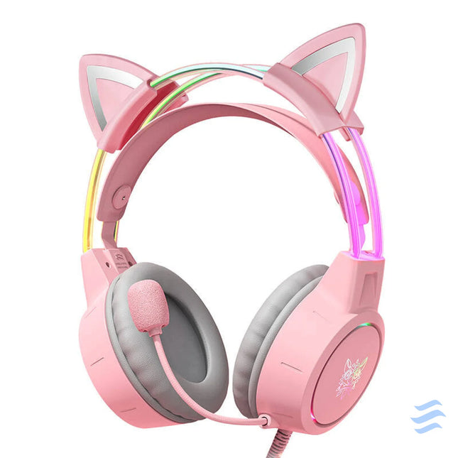 ONIKUMA X15Pro Gaming Headphones Pink/Cat Ears Wired