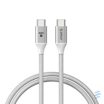 Orico 100W USB C to USB C charging cable (white) USB C to USB C