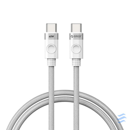 Orico 60W USB C to USB C charging cable (white) USB C to USB C