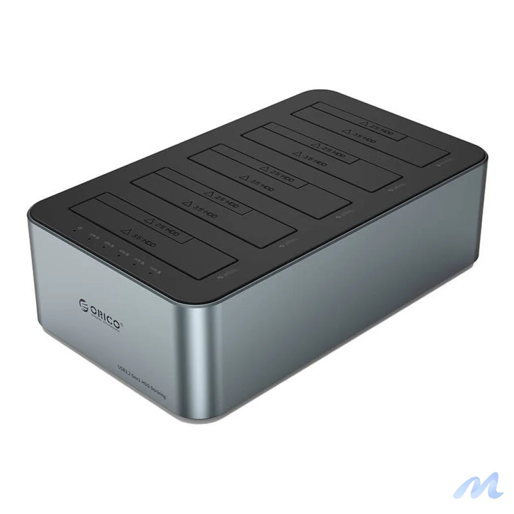 Orico docking station for 2.5" / 3.5" HDD / SSD, 5Gbps, USB-C to USB-C/A with cloning function (black)