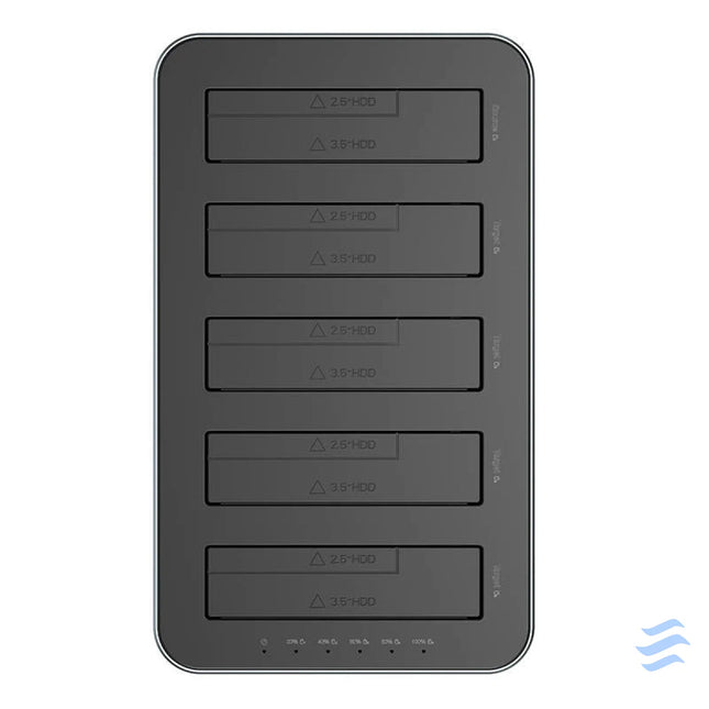 Orico docking station for 2.5’’ / 3.5’’ HDD / SSD 5Gbps USB C to USB C/A with cloning function (black) Docking stations