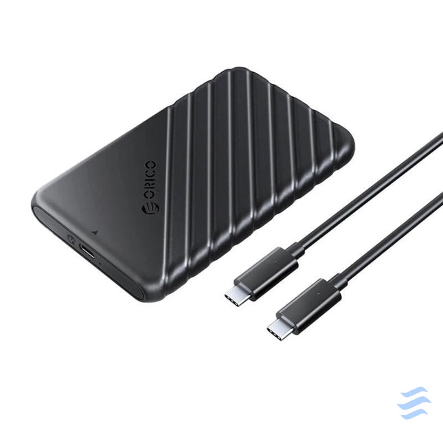 Orico HDD 2,5’’ enclosure USB C 3.1 Gen1 6Gbps Black Drive enclosures