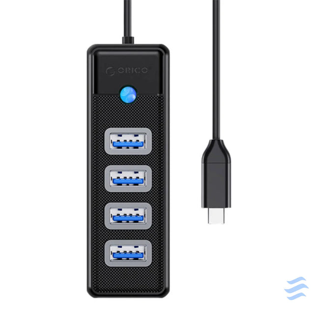 Orico HUB USB C to 4x USB 3.0 5Gbps 0,15m Black Hubs