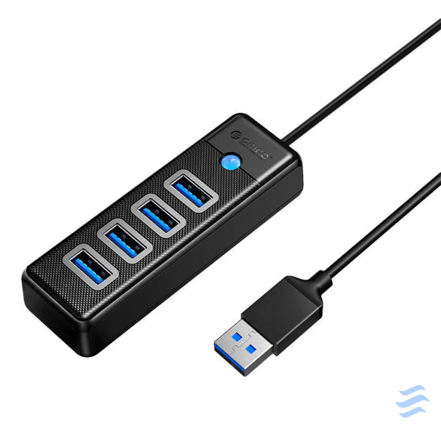 Orico Hub USB to 4x USB 3.0 5 Gbps 0.15m (Black) Hubs
