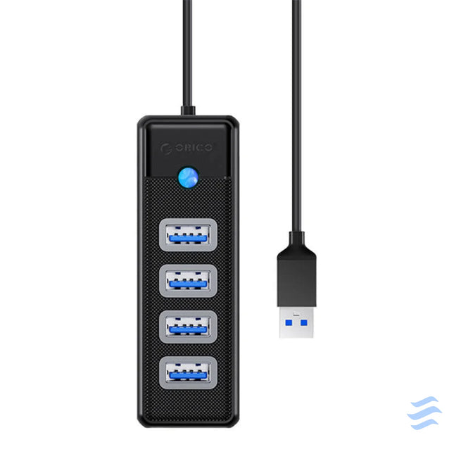 Orico Hub USB to 4x USB 3.0 5 Gbps 0.15m (Black) Hubs