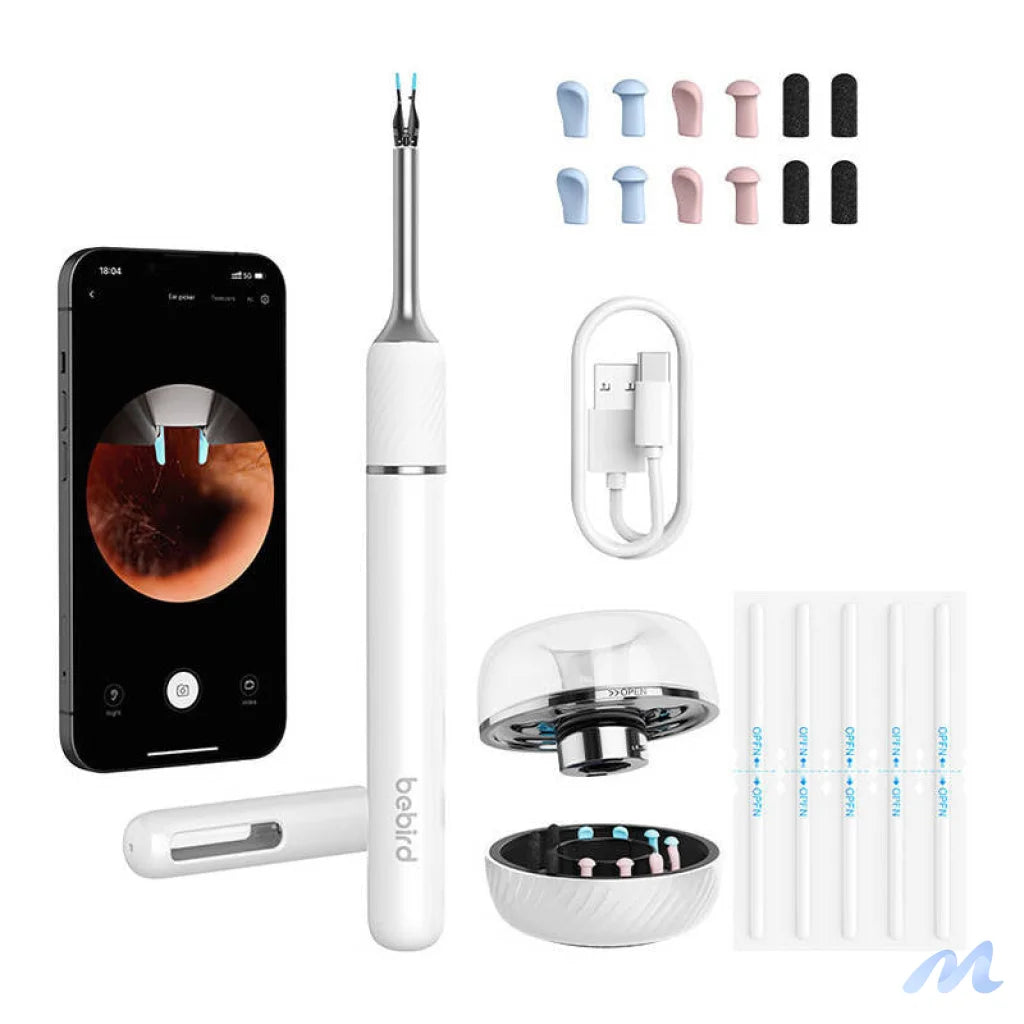 Otoscope with ear cleaning camera Bebird Note 5 pro (white)