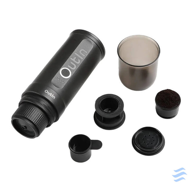 Outin Nano 7500mAh Portable Coffee Maker Set (Gray) + Protective Case Coffee makers