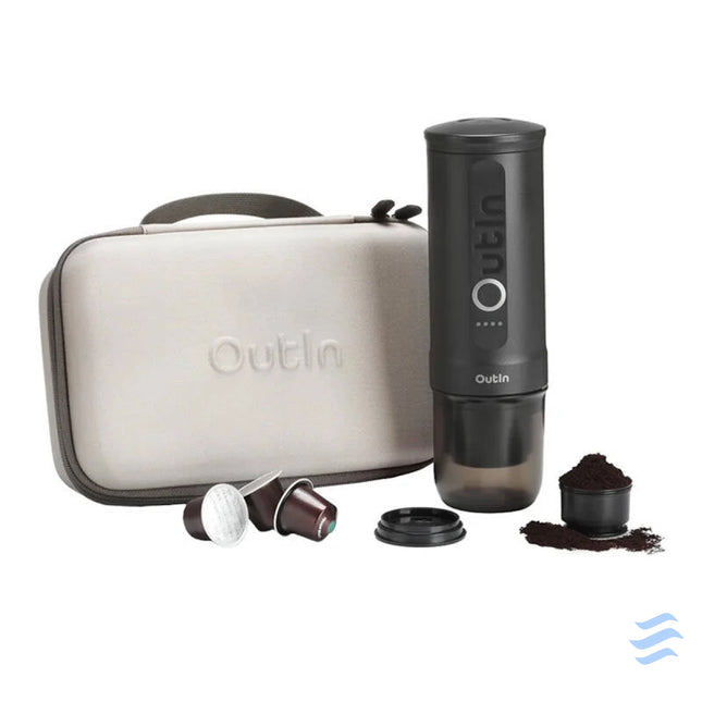 Outin Nano 7500mAh Portable Coffee Maker Set (Gray) + Protective Case Coffee makers