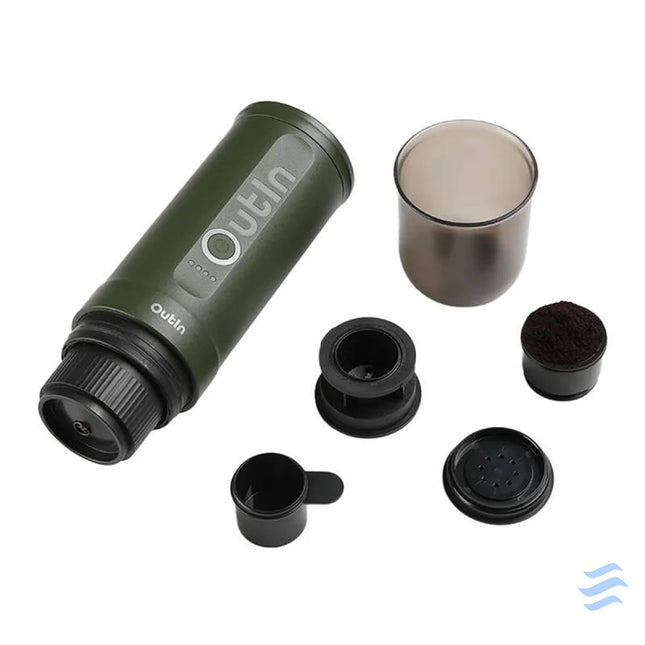 Outin Nano 7500mAh portable coffee maker set (Green) + protective case Coffee makers