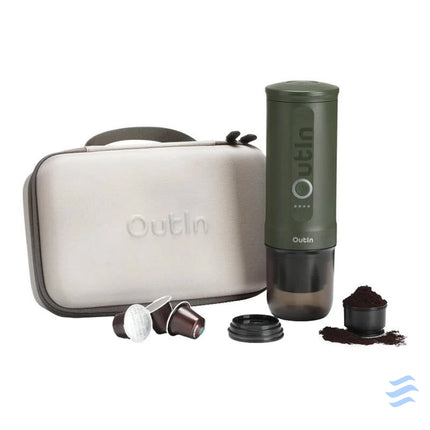 Outin Nano 7500mAh portable coffee maker set (Green) + protective case Coffee makers