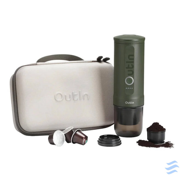 Outin Nano 7500mAh portable coffee maker set (Green) + protective case Coffee makers