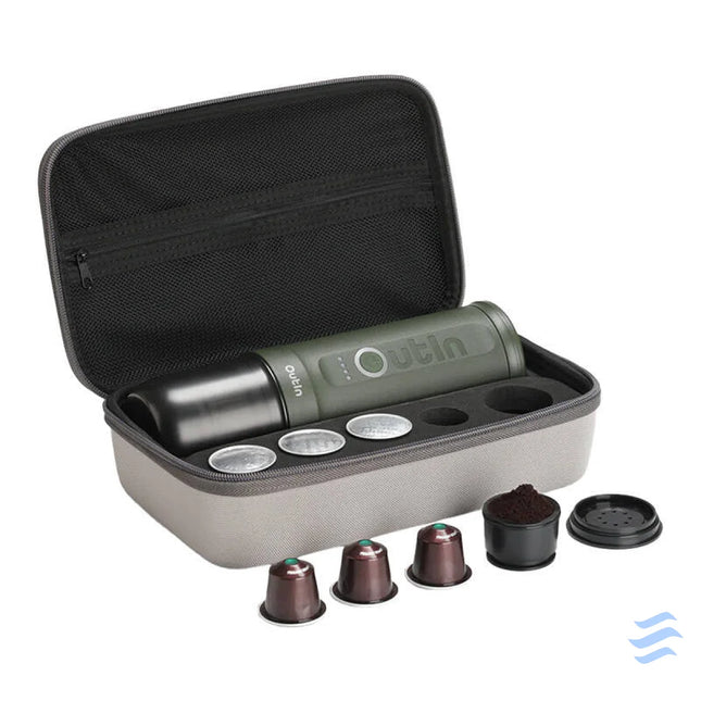 Outin Nano 7500mAh portable coffee maker set (Green) + protective case Coffee makers
