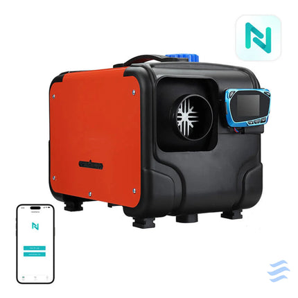 Parking heater Blitzwolf BW AH H2B BT 5kw with AC input app controlled + adapter + controller with display + Bluetooth