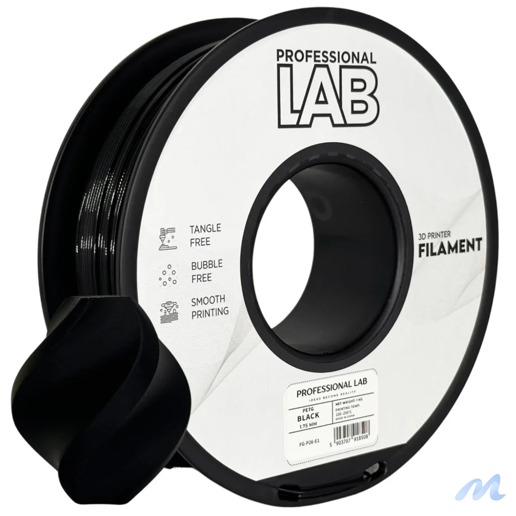 PETG combines the strength of ABS with the ease of PLA. It's slightly flexible, highly durable, and resistant to moisture and chemicals – great for functional and outdoor prints.