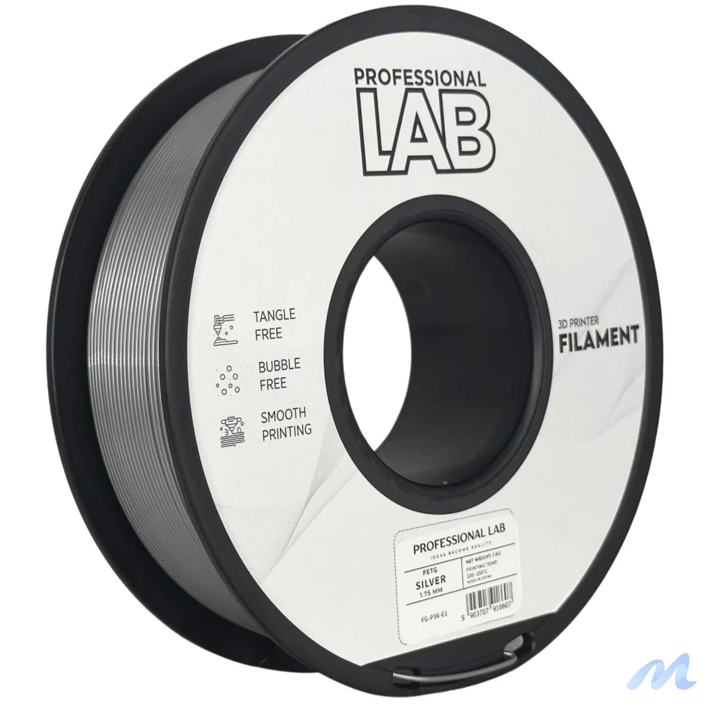PETG combines the strength of ABS with the ease of PLA. It's slightly flexible, highly durable, and resistant to moisture and chemicals – great for functional and outdoor prints.