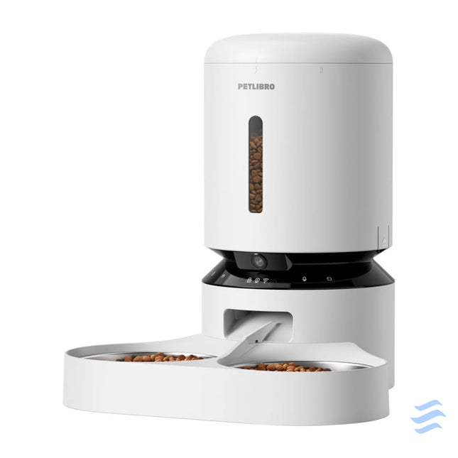 Petlibro Granary camera feed dispenser with double bowl 5L (white) Bowls