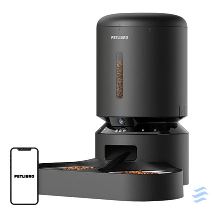 Petlibro Granary camera food dispenser with double bowl 5L (black) Bowls