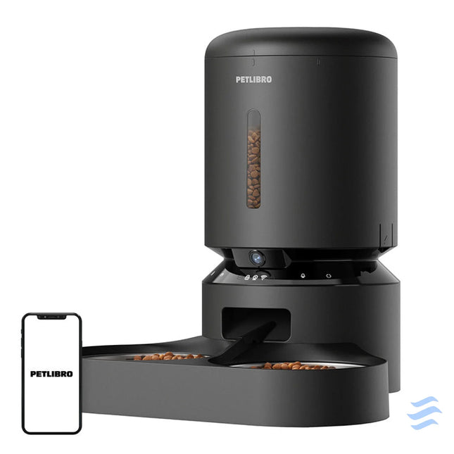Petlibro Granary camera food dispenser with double bowl 5L (black) Bowls
