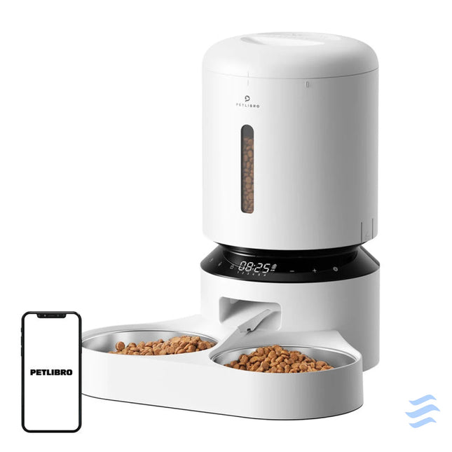 Petlibro Granary food dispenser with double bowl 5L (white) Bowls
