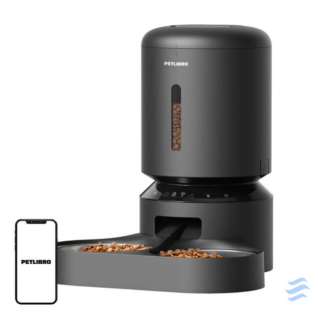 Petlibro Granary food dispenser with double bowl Wifi 5L(black) Bowls