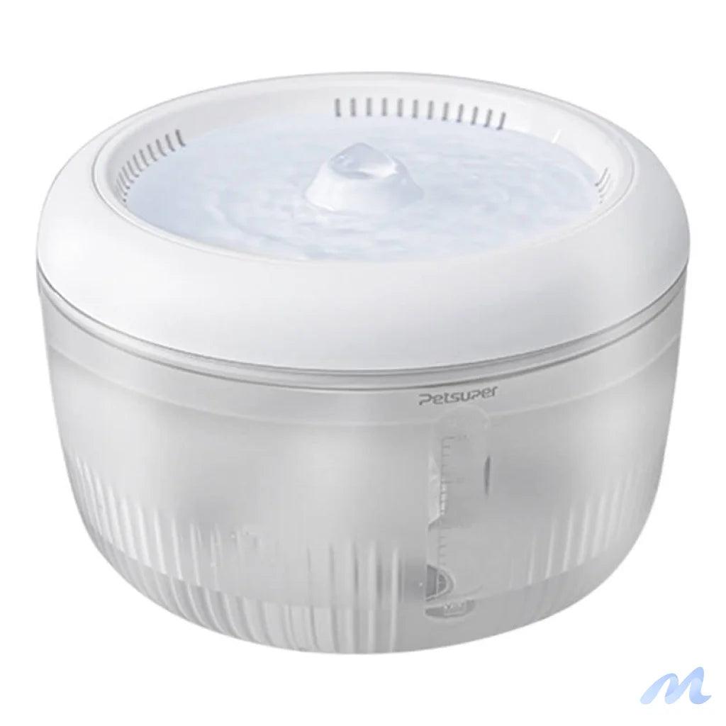 Petsuper PW02 2.5L smart dog and cat fountain/drinker (white)