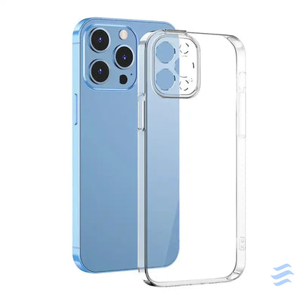 Phone case Baseus Crystal for iPhone 13 Pro (transparent) with all tempered glass screen protector and cleaning kit