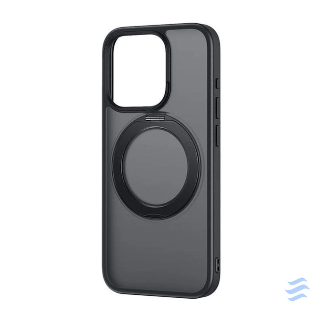 Phone Case Baseus SkyRing Magnetic with Stand for iP 13 Pro + tempered glass and cleaning kit (black) Protective cases