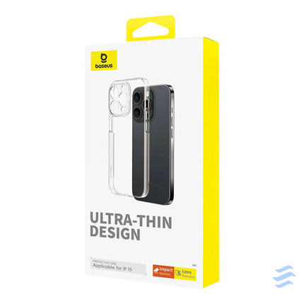 Phone Case for iPhone 15 Baseus OS Lucent Series (Clear) Protective cases for smartphones