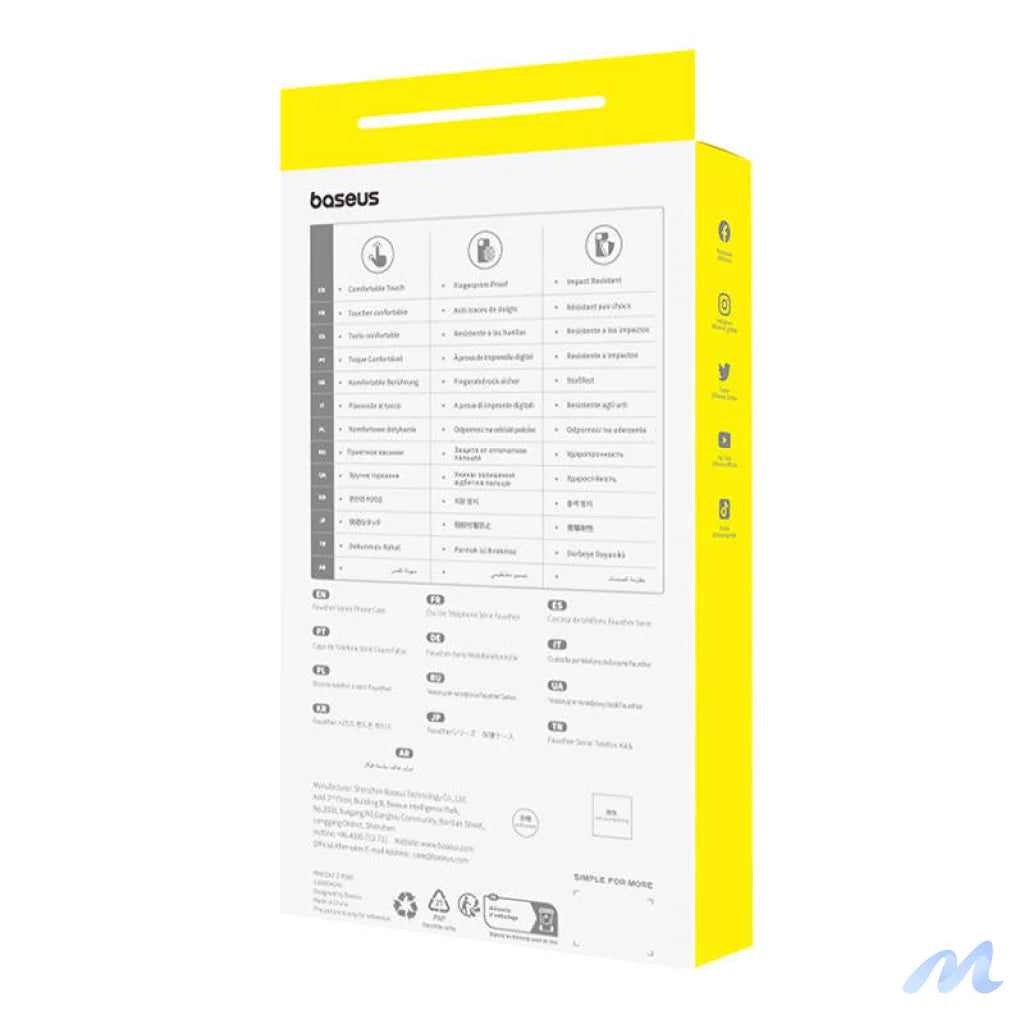 Phone Case for iPhone 15 Pro Baseus Fauxther Series (Black)