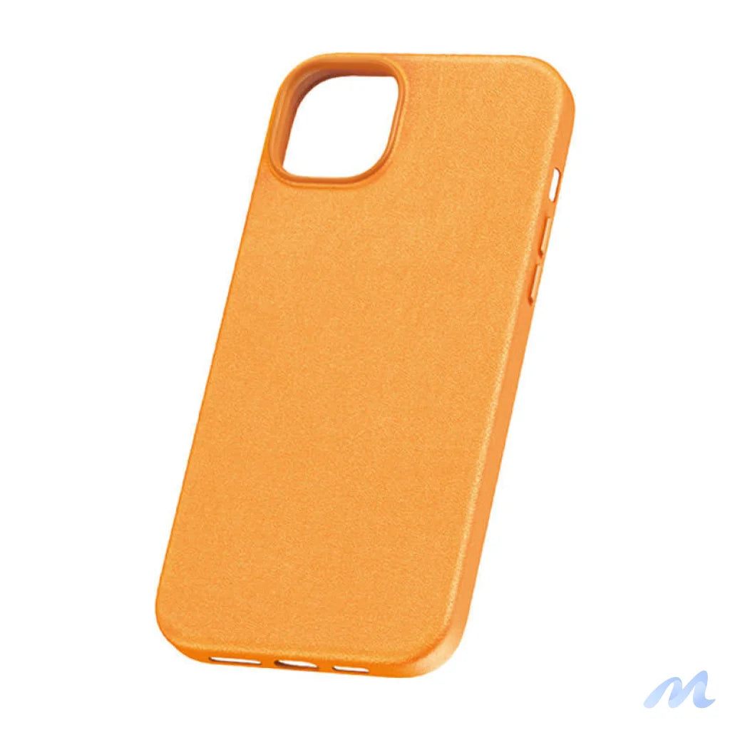 Phone Case for iPhone 15 ProMax Baseus Fauxther Series (Orange)