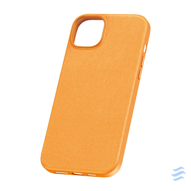 Phone Case for iPhone 15 ProMax Baseus Fauxther Series (Orange) Protective cases for smartphones