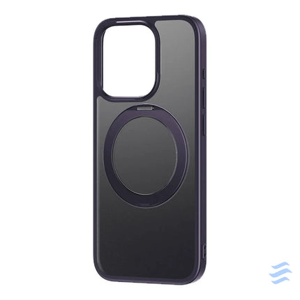 Phone Case with Stand Baseus SkyRing 360° for iP 14 Pro + tempered glass and cleaning kit (purple) Protective cases for