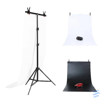 Photo studio background support Puluz 70x200cm + Backdrops 2 pcs DCA0976 Photo backgrounds