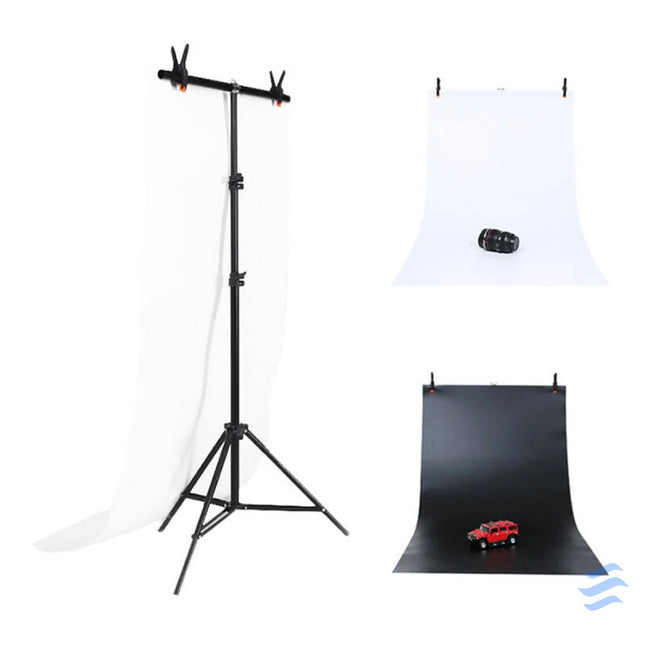 Photo studio background support Puluz 70x200cm + Backdrops 2 pcs DCA0976 Photo backgrounds